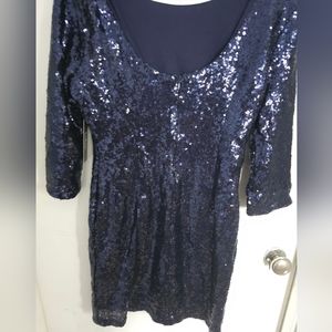 Navy blue squin mini